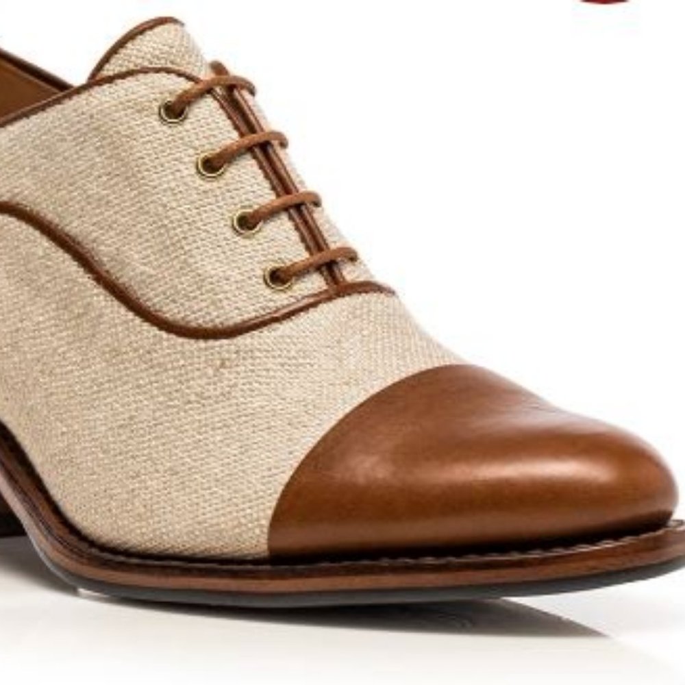 *SOLD*Office of Angela Scott Ms. Maisel heeled oxford 38 - Picture 4 of 12